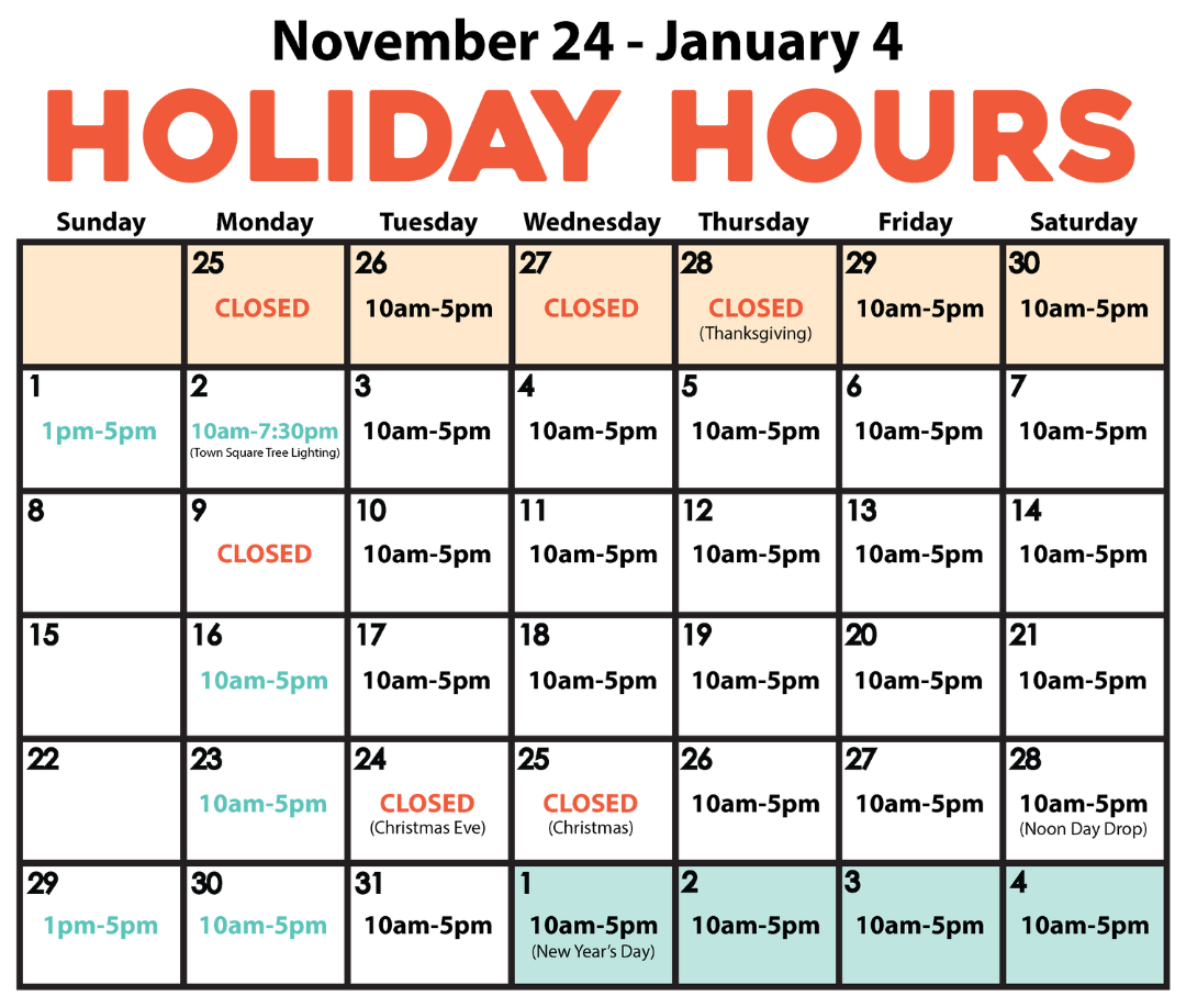 Holiday Hours